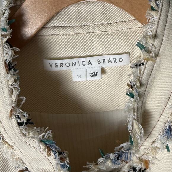 Veronica Beard Darren Tweed Jacket Ecru Multi 14 - Picture 7 of 10